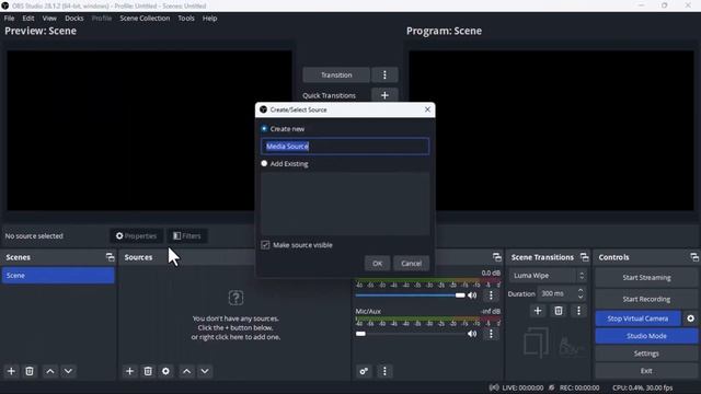 Cara Download dan Install OBS Studio Versi Terbaru 28.1.2 (2023) + Setting Fitur Virtual Camera OBS
