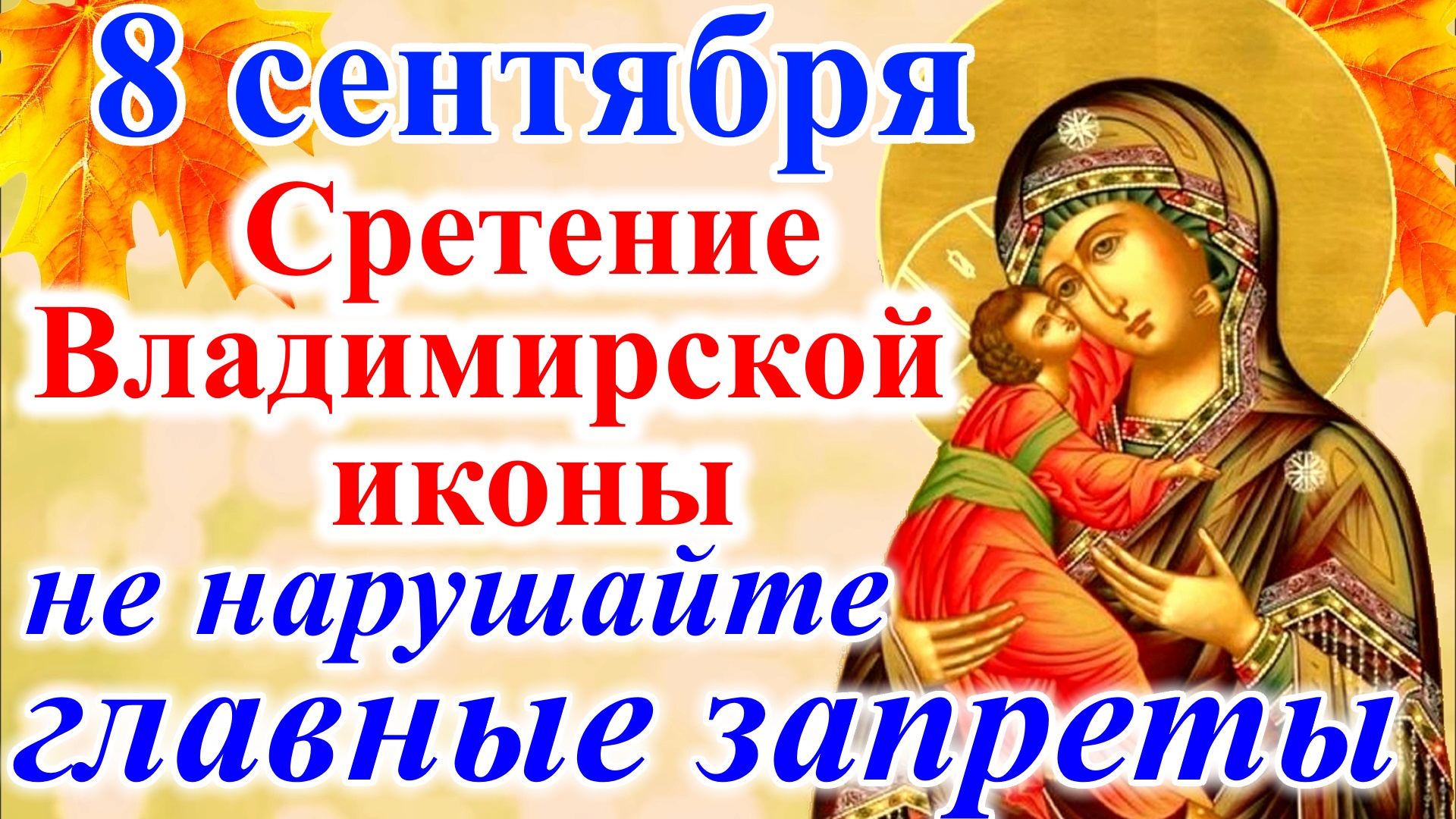 Сретение Владимирской иконы Божией матери поздравляю
