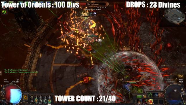 POE 3.21 40 Sets of Tower of Ordeal [Easiest Hateforge]