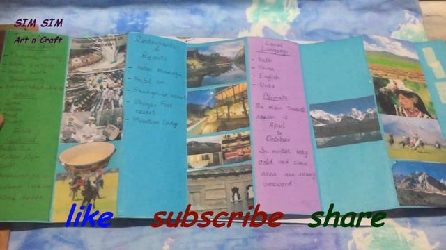 travel brochure idea for school activity