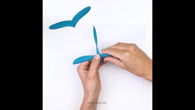 How to make paper dragonfly tutorial