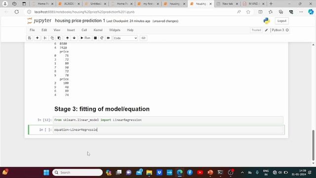 Regression Model (Python project 1)