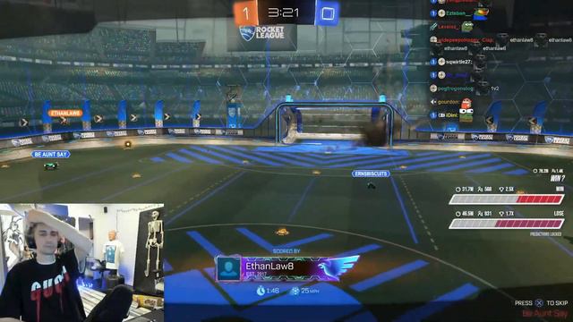 xQc IS A PRO at Rocket League with Poke #37