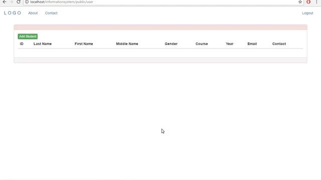 Basic Information System with Laravel 5.4 Tutorial with CRUD functions part 2