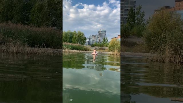 Бабье лето, купаемся в Казанке