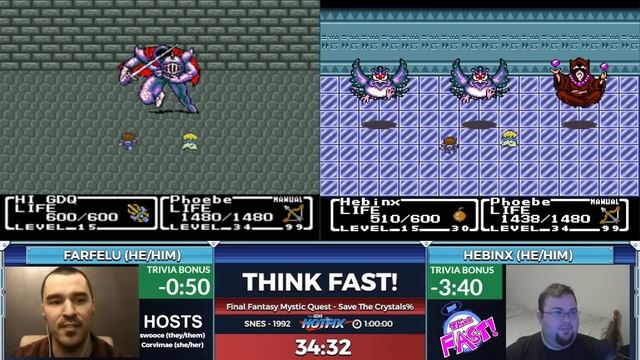 Think Fast! The Crystal Chronicles (But Not That One)