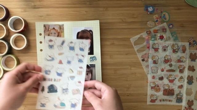 оформляю свой первый биндер А5  setting up my first kpop binder  everglow loona twice