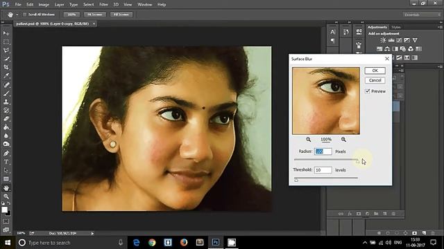 #8 Photoshop CC Tutorial for beginners in Tamil | Blur Tool