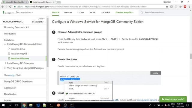 How to install MongoDB on Windows?