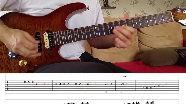 Flying Colors - KAYLA - Slowed Down Solo With Tabs #1
