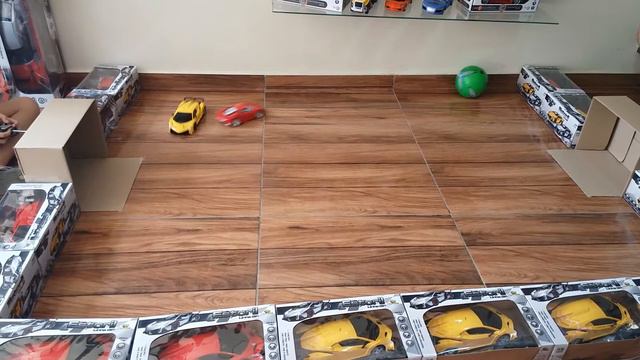 Rocket League com carrinho de controle remoto Lamborghini vs Ferrari