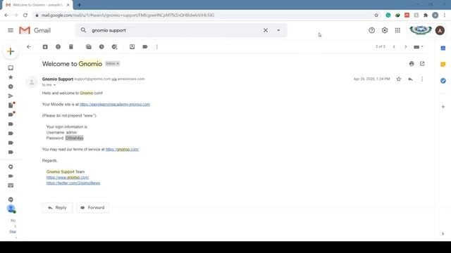 Creating gnomio account for hosting Moodle