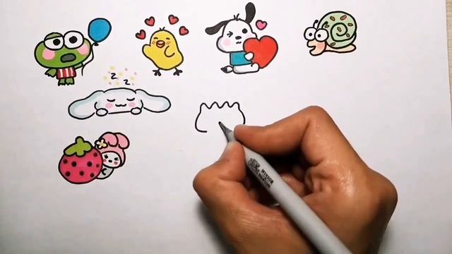 Милые рисункирисунки зверилегкие рисунки для срисовкинаклейки своими руками