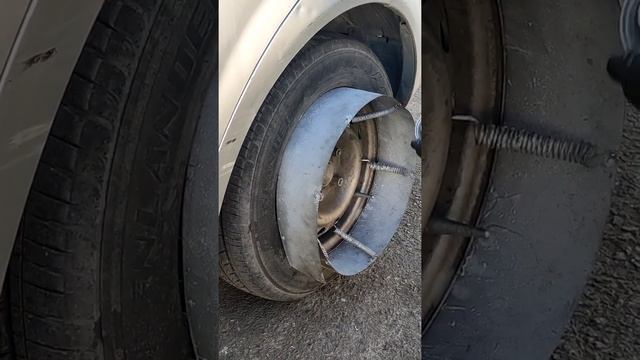 Окраска колесного диска не снимая колеса