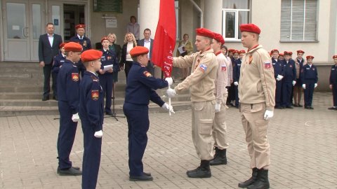 Засосенская средняя школа приняла эстафету патриотической акции «Знамя Победы»
