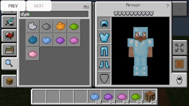 MCPE: How To Dye Armor