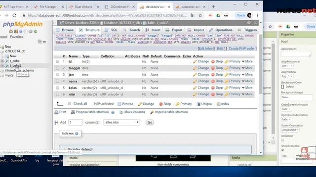 Menyimpan Nilai Hasil Ujian Ke Database di App Inventor 2 | Explore MIT App Inventor#1