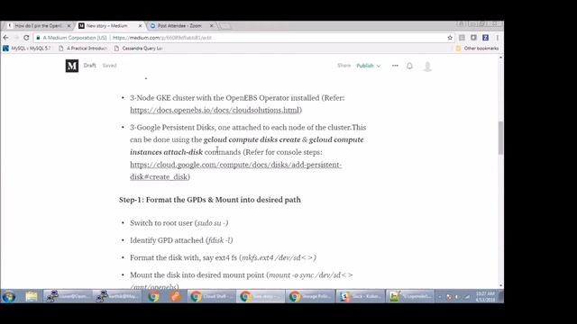 Chaos Engineering and Creating OpenEBS storage pool - Weekly Contributors Meet 13th April