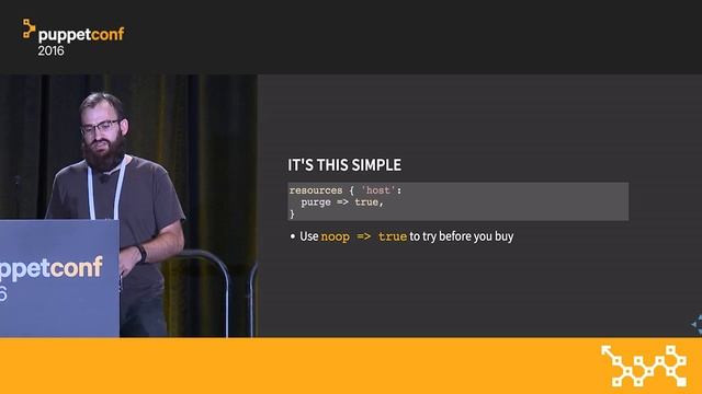 Deconfiguration Management: Making Puppet Clean Up Its Own Mess – Josh Snyder at PuppetConf 2016