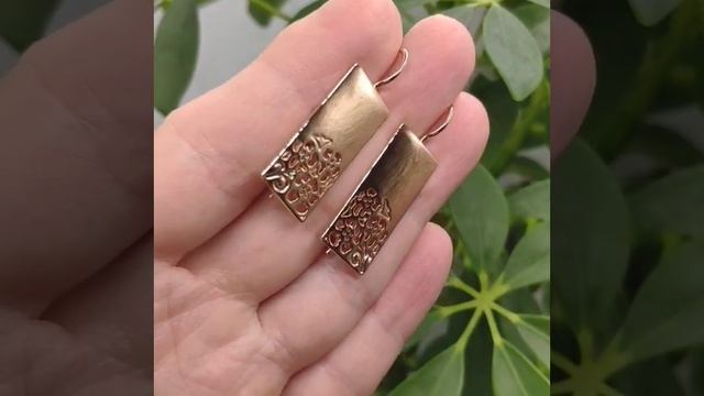 Серьги-пластины из медицинского сплава, Fallon