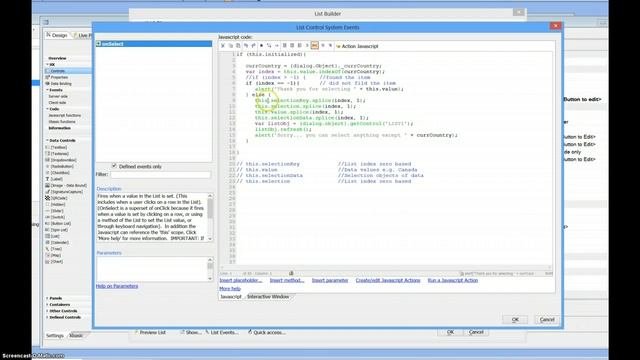 Test List Control Selection