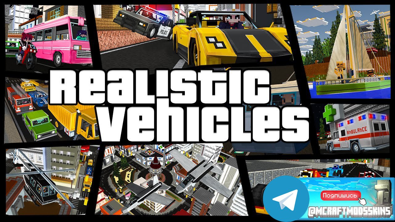 Minecraft Bedrock DLC "Realistic Vehicles"