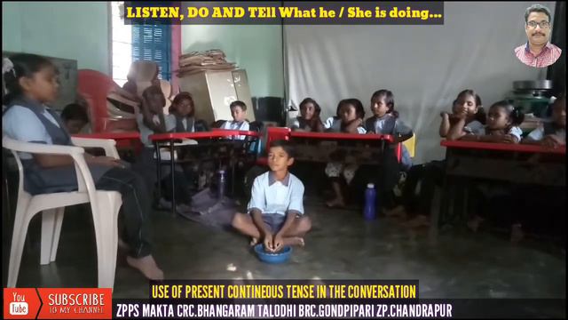 Use of Present Continuous Tense in the conversation|Listen,do and Tell|#GajananBodhe