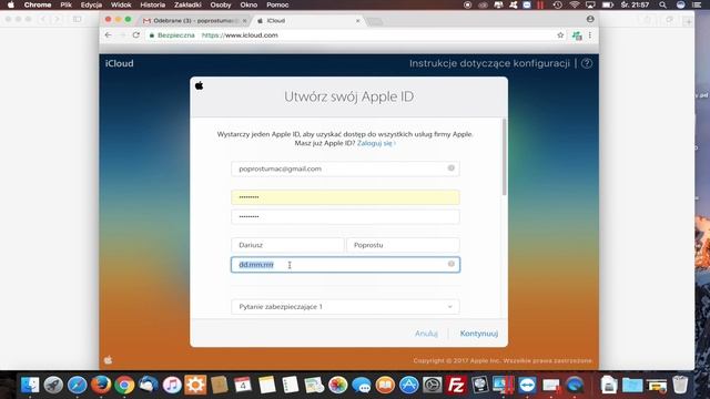 Zakładanie konta w iCloud - Kurs MacBook'a podstawy#1 | PoProstuMac