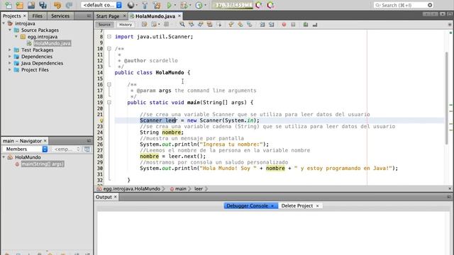 Primer Java con Netbeans  | Programación | Java | V1 | Egg Educación