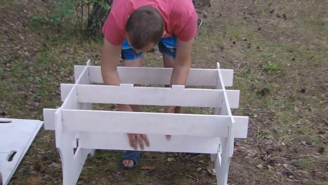 Самодельный туристический столик