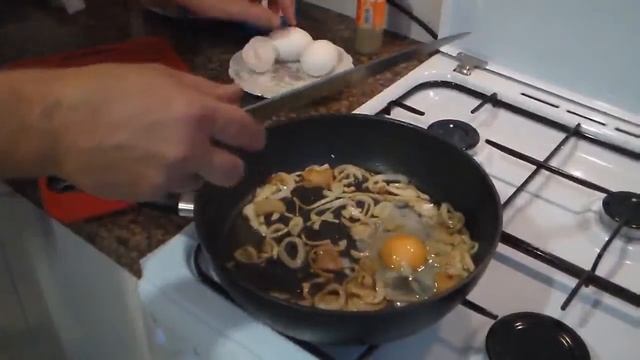 Яичница на сале