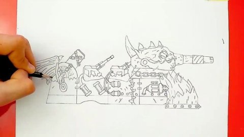 Как нарисовать танк прокачанный ратте || How to draw a pumped up ratte tank