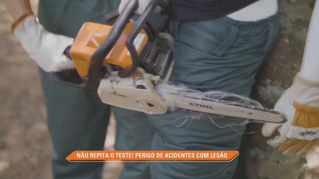 Защита ног от прорезания бензопилой