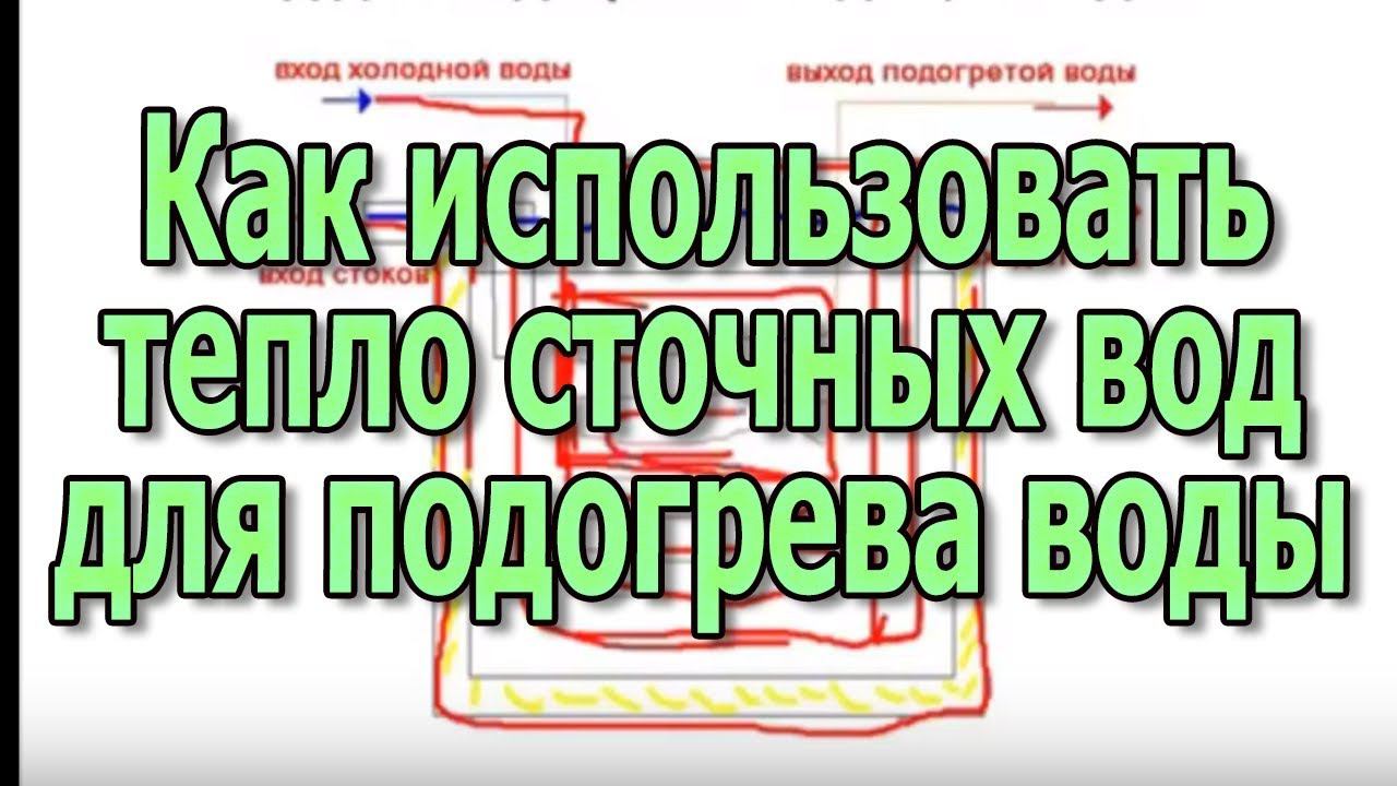 Подогрев воды теплом сточных вод Сточные воды для системы подогрева воды