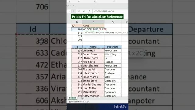 Advance Excel functions