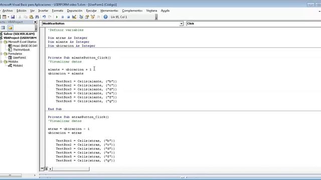 Como hacer un userform y programarlo  en excel Visual Basic  Parte 6