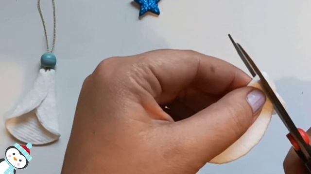 Engel aus Wattepads basteln. Weihnachtsdeko selber machen. Basteln für Weihnachten