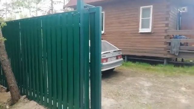 Откатные ворота 4000х2000мм на сваях