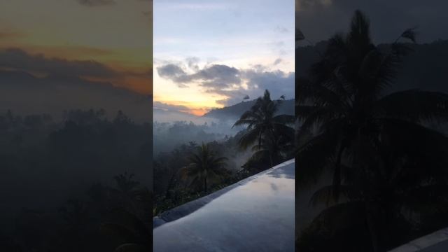 Bali. Agung. Infiniti pool. Sunrise.