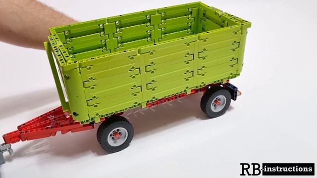 RBi Anhänger mit Schwerhäckselaufbau für Traktoren Lego 42054 Claas Xerion