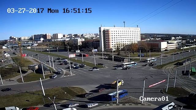 Авария Витебск перекресток Московский пр-т - ул.Терешковой