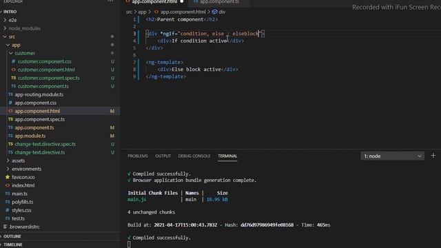 Angular 11 - If, Else and Then in Angular 11 tutorial #tutorial 8