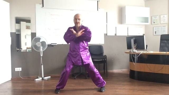 Скрещённые руки (Ши цзы шоу). Чэньши Тайцзицюань. Позиция 14/83.