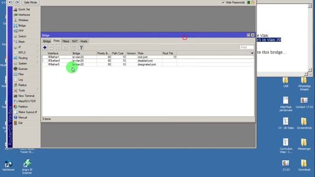 Configure Mikrotik with VLAN