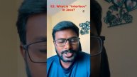 52 What is interface in Java? #interviewquestions #javaprogramming