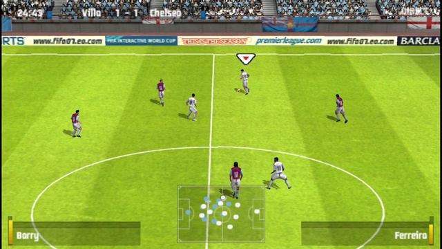 fifa 17 psp carrière chelsea vs villa 1ère mi-temps