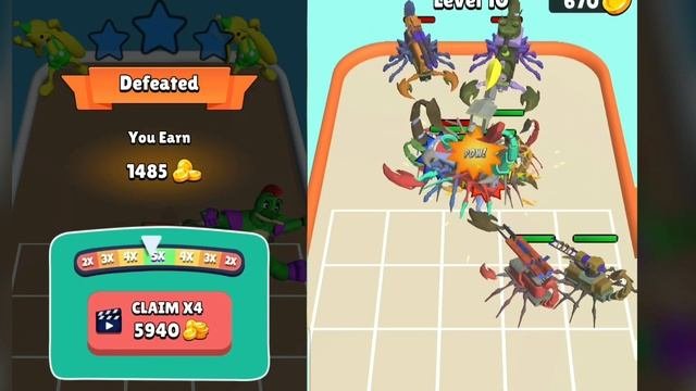 Merge Scorpion Run Game  Alphabet ABC Letter Go Game  Merge Number Cube Lore  Game  merge master