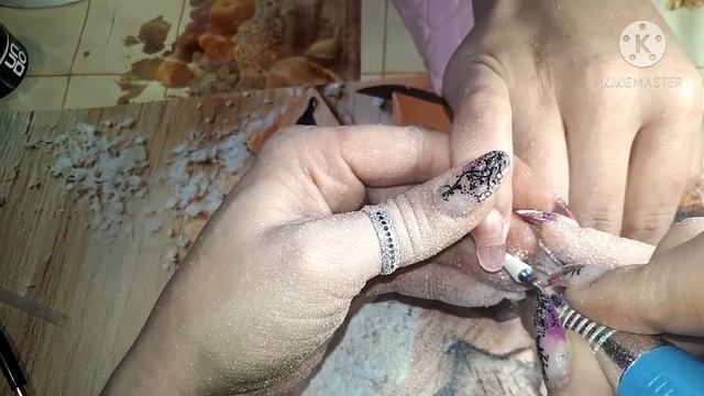 Верхние формы с Алиэкспресс. Наращивание ногтей дома. Замес молочного геля. Сложные ногти.