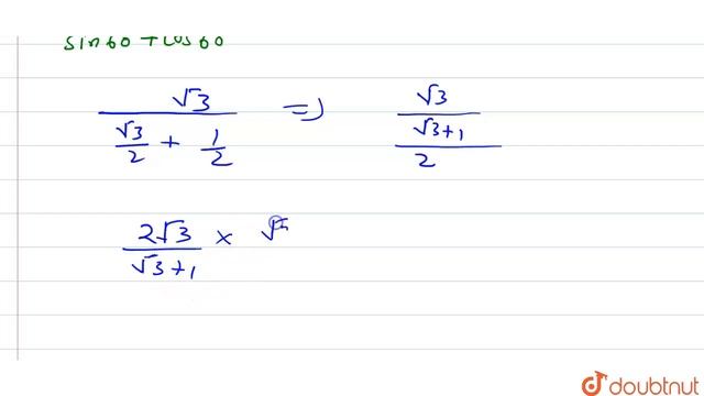 मन जञत कजए -cot30sin60cos60   10  तरकणमतय अनपत   MATHS  DAS GU...