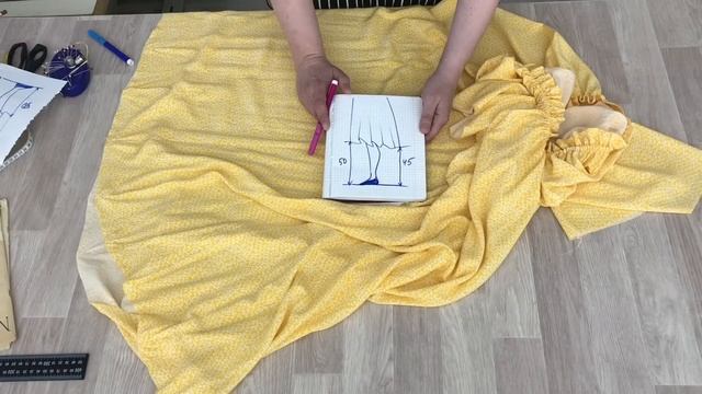 Как сшить простое платье на летнюю жару из штапеля на любой размер. Часть 3. Как выровнять низ